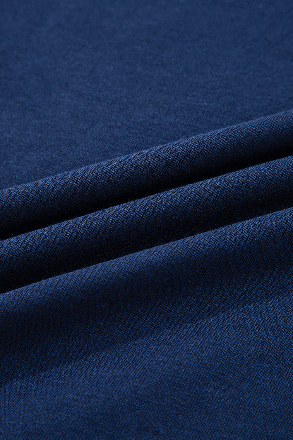 Varsity stripe sweatshirt fabric detail