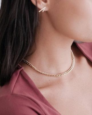 Fiona Thick Curb Chain Necklace