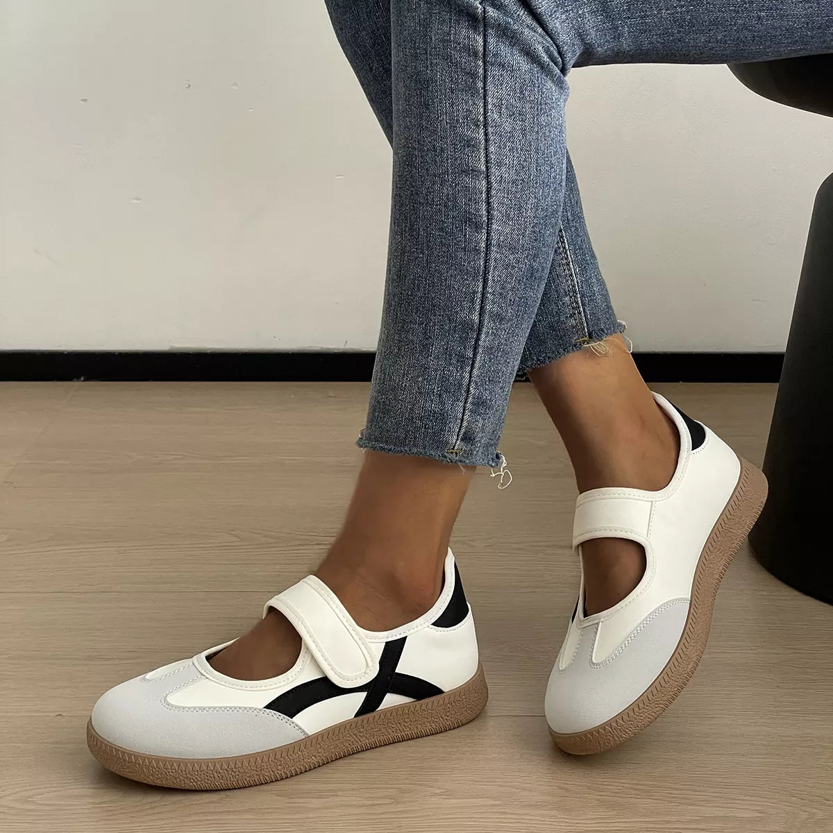 Round Toe Slip-Ons - round toe flat slip-on shoes, view 5