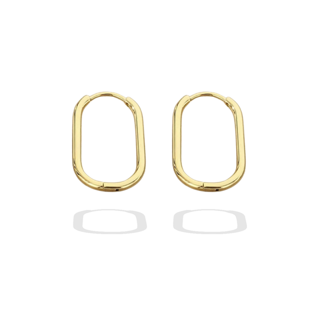 Signature Gold Hoops - thin 1 inch 18K gold-filled everyday hoop earrings