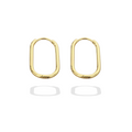 Signature Gold Hoops - thin 1 inch 18K gold-filled everyday hoop earrings
