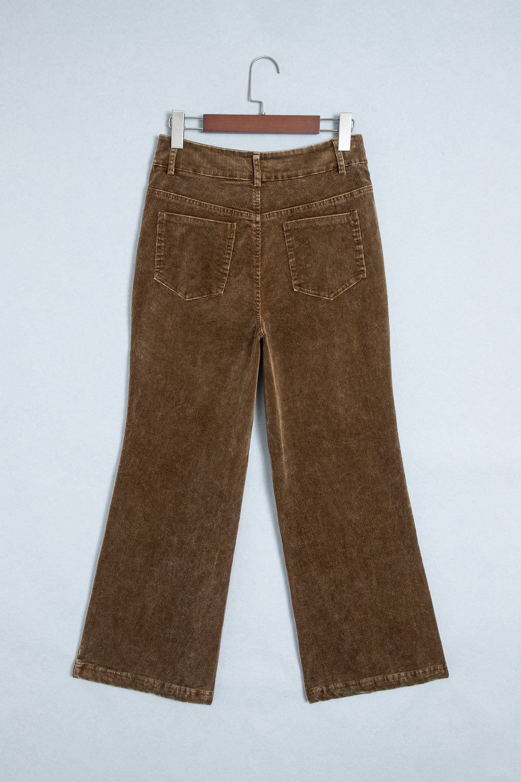 Corduroy Mineral Washed Straight Leg Pants in camel, side view