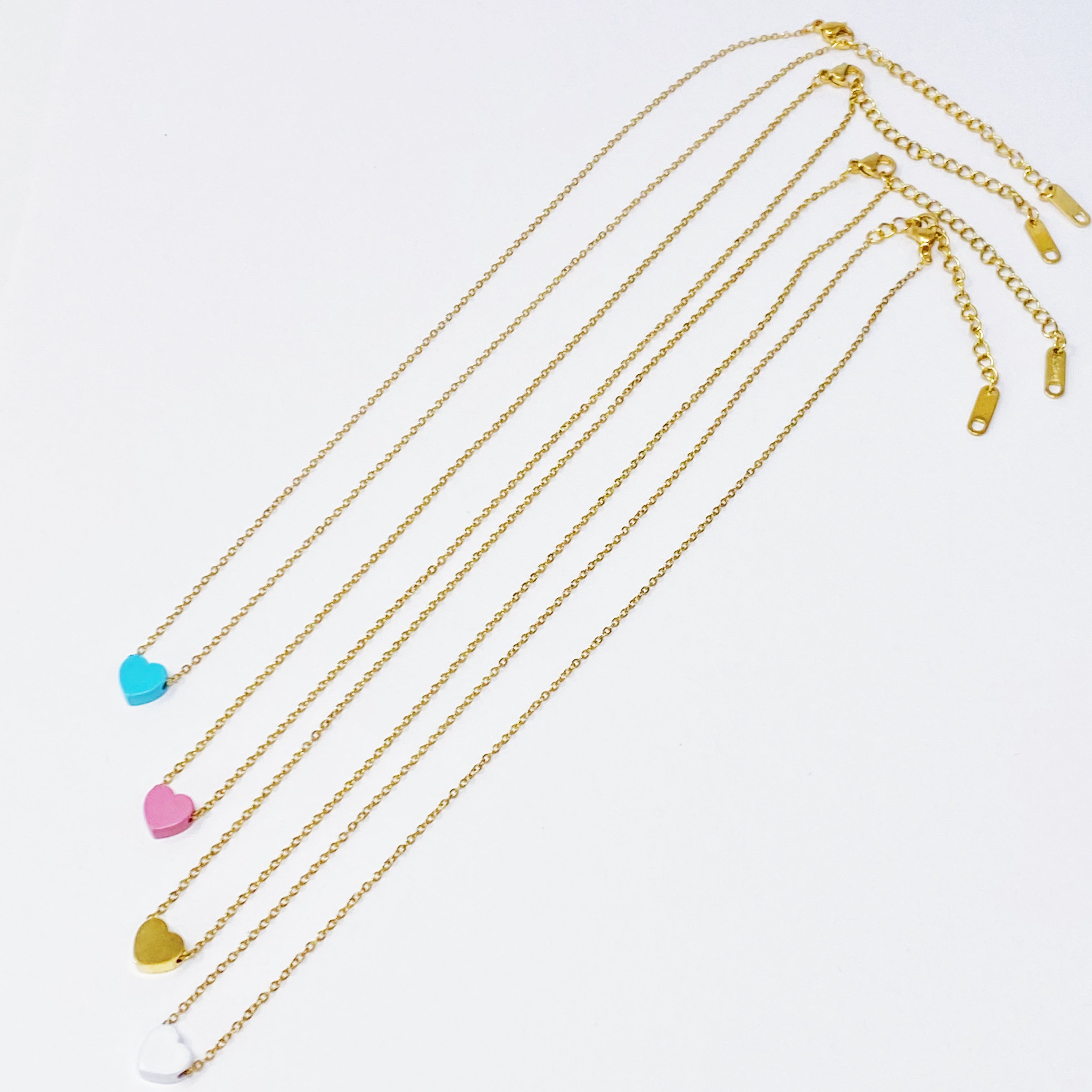 So Very Loved Heart Necklace in White