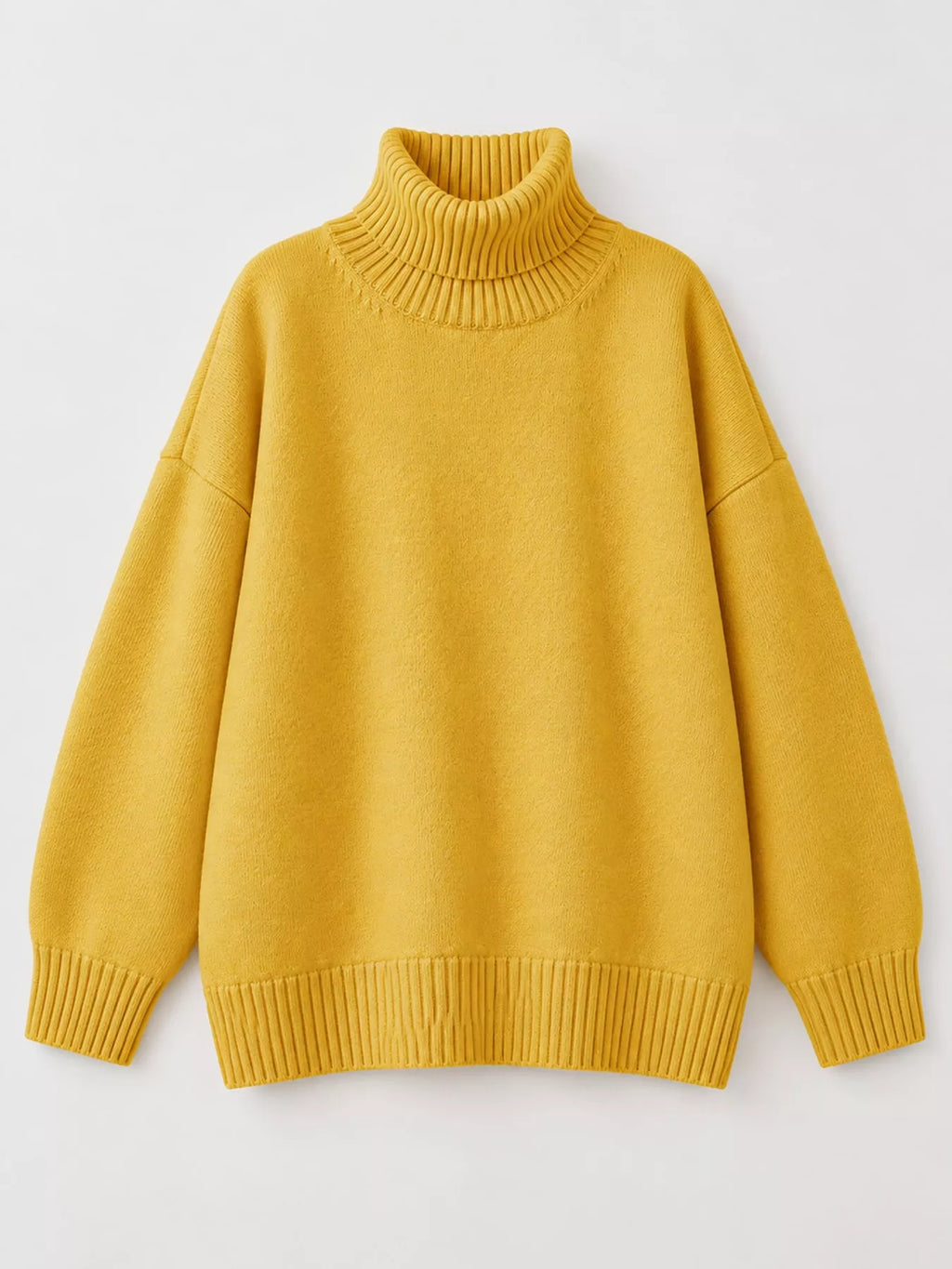 Oversized turtleneck sweater with dropped shoulders - view 32