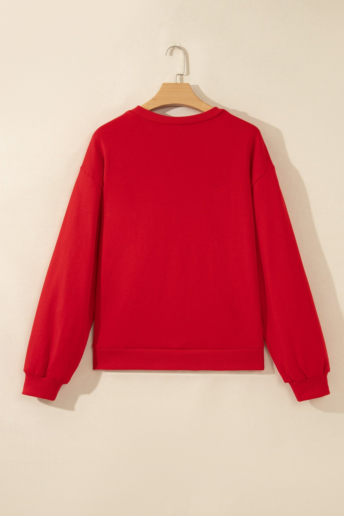 Game Day gingham patch embroidered sweatshirt, styled view