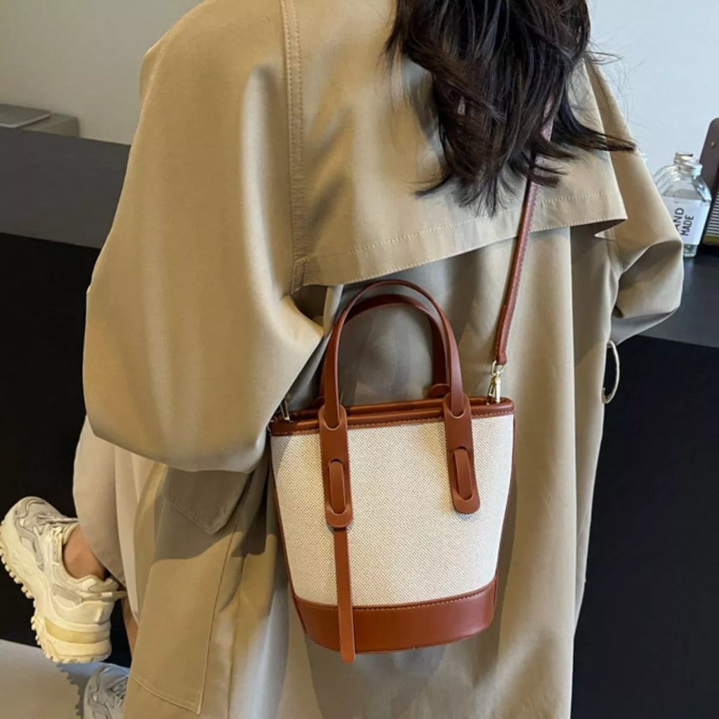 Canvas Bucket Crossbody Bag - canvas bucket crossbody bag, view 7