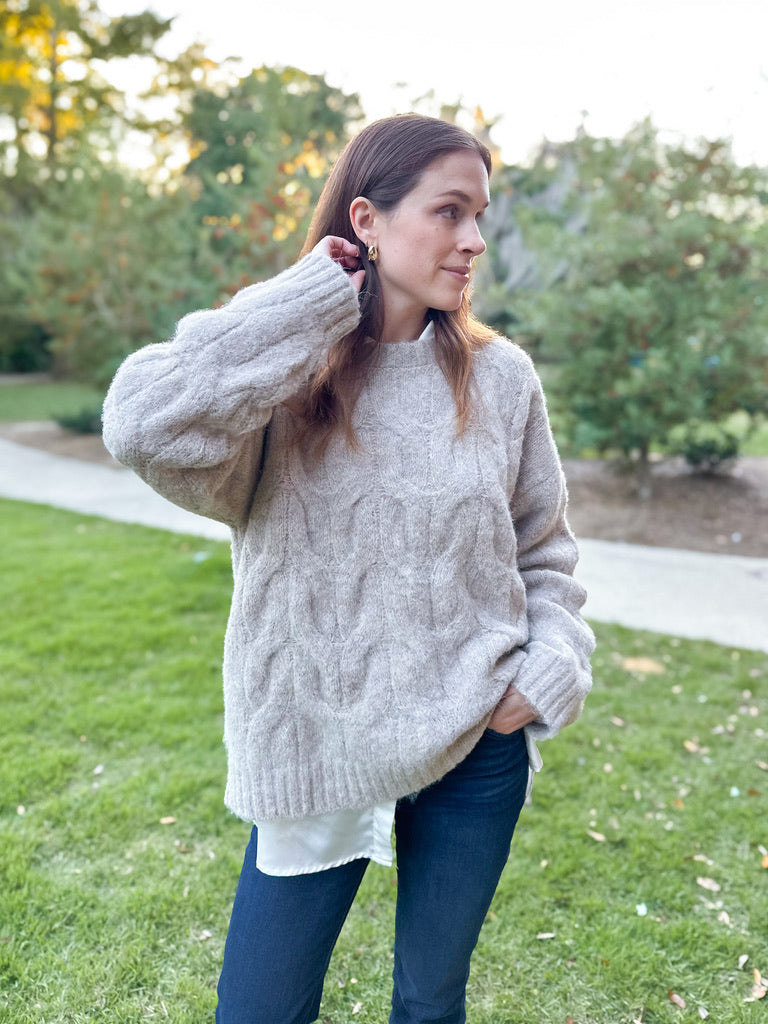 Cable Knit Cozy Sweater