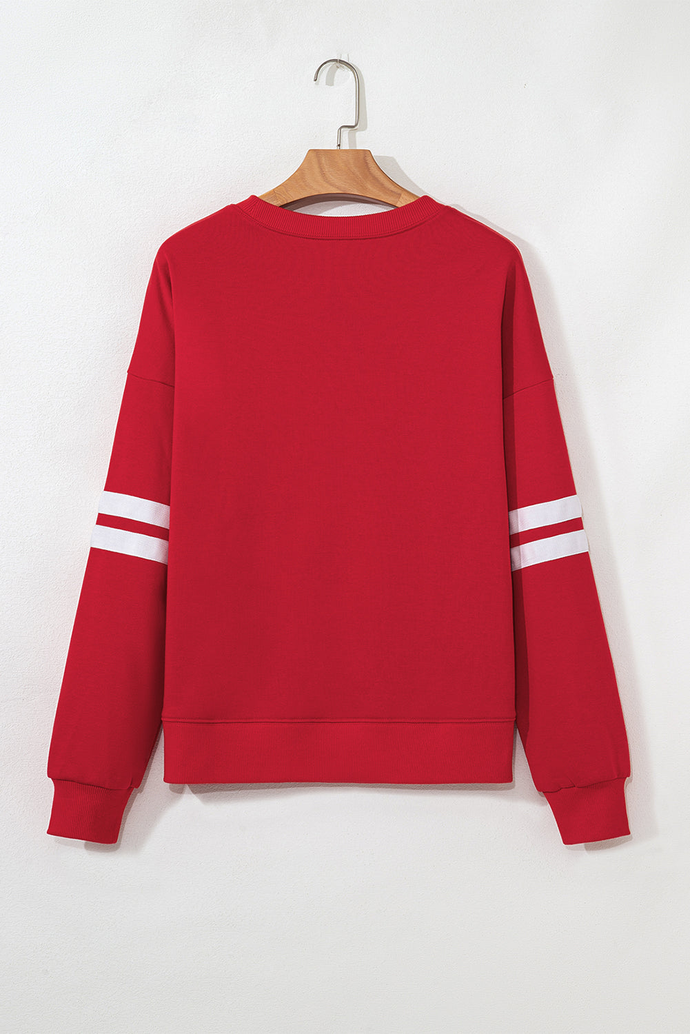 Oversized drop shoulder sweatshirt relaxed silhouette