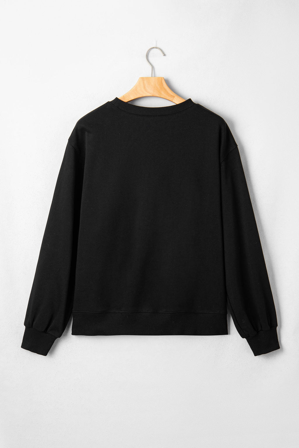 Halloween Spooky Season Embroidered Long Sleeve Sweatshirt, styled view