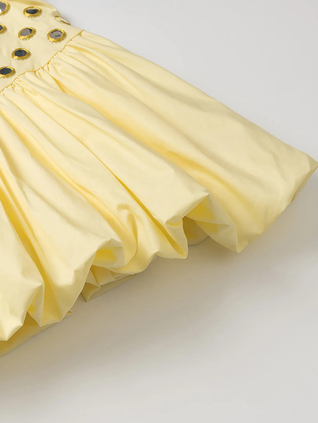 Eyelet Cami and Bubble Skirt Set - cutout ruffled two-piece set, view 11