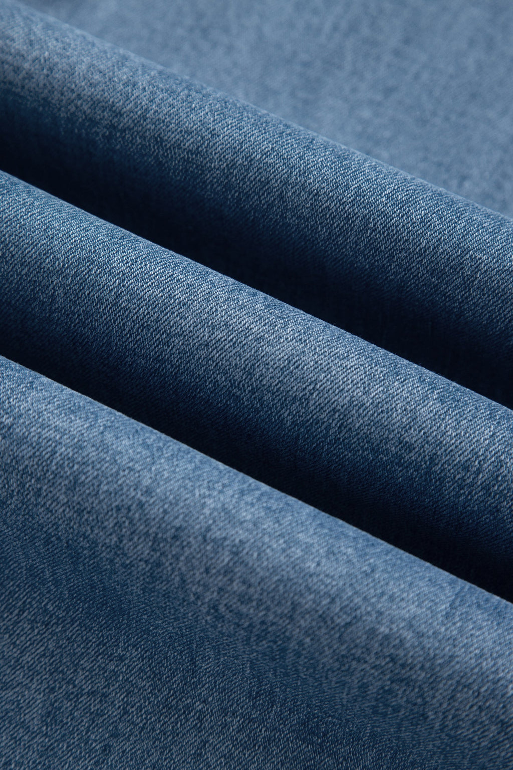 Studded Side Seam Ankle Jeans in dusk blue, close-up