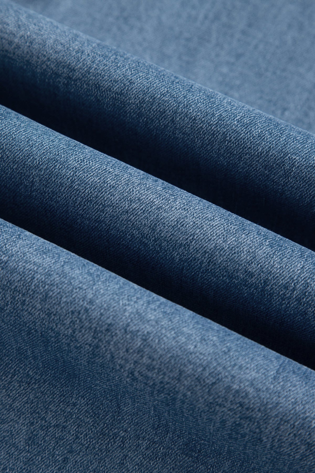 Studded Side Seam Ankle Jeans in dusk blue, close-up