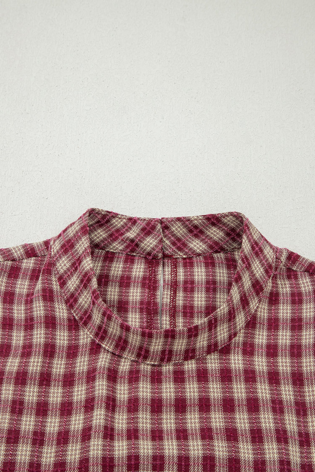 Plaid blouse styled look