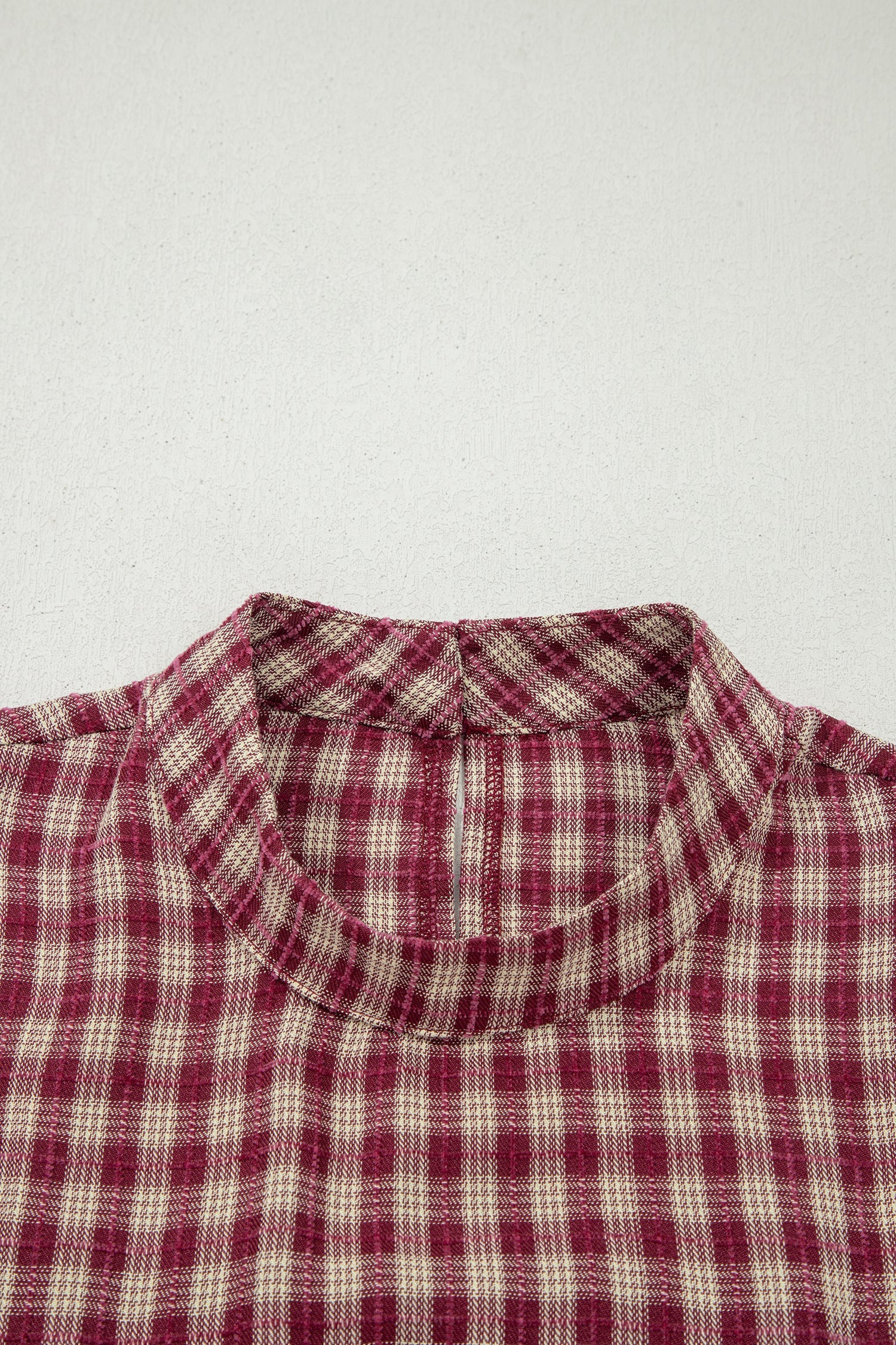 Plaid blouse styled look