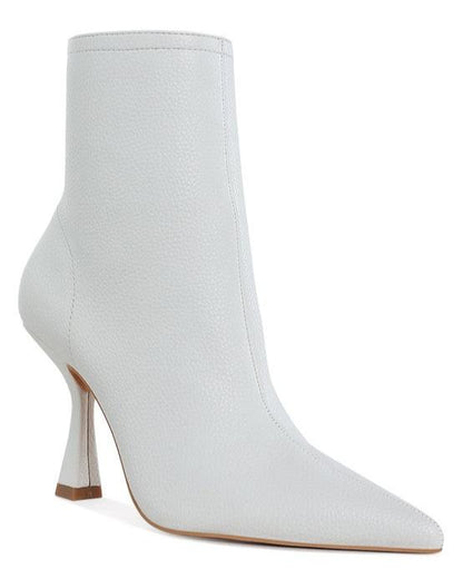 Farnak Pleather Pointed Toe Ankle Boots