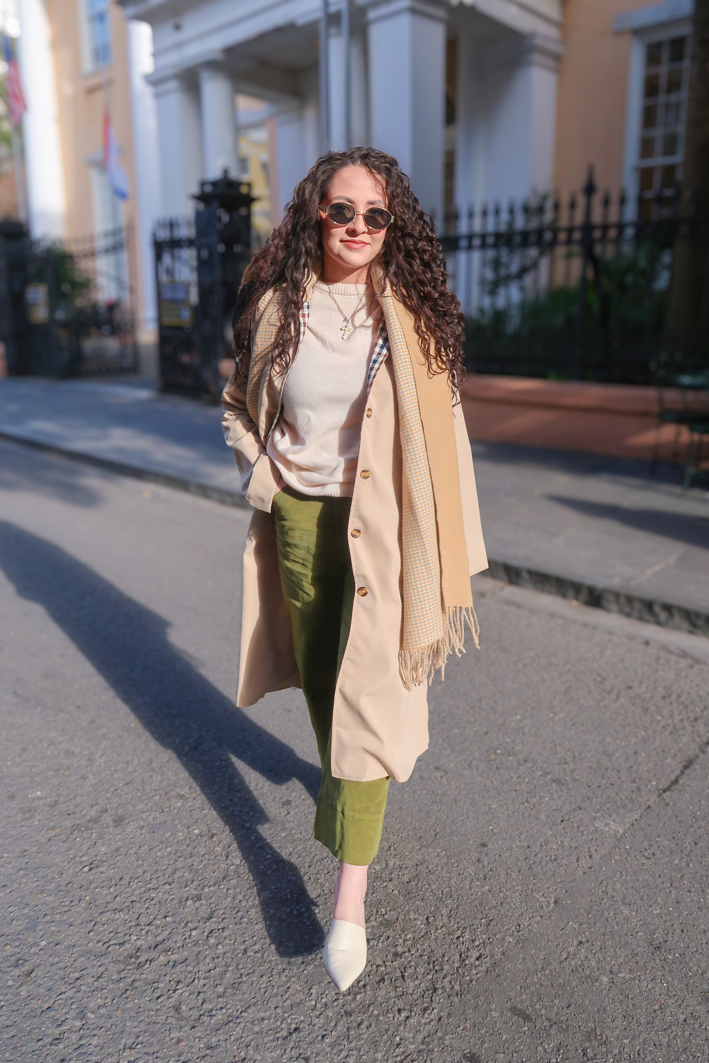 Plaid Fringe Warm Winter Scarf