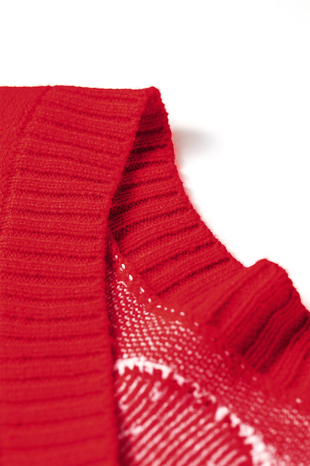 Polka dot cardigan fabric texture detail