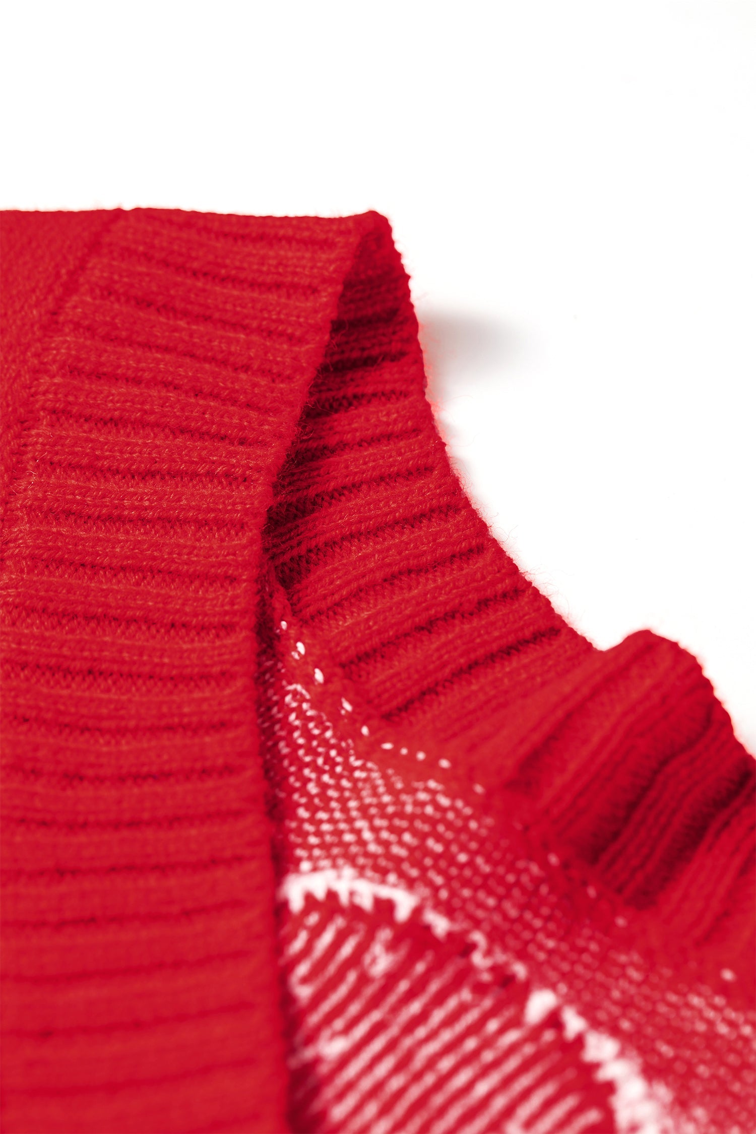 Polka dot cardigan fabric texture detail