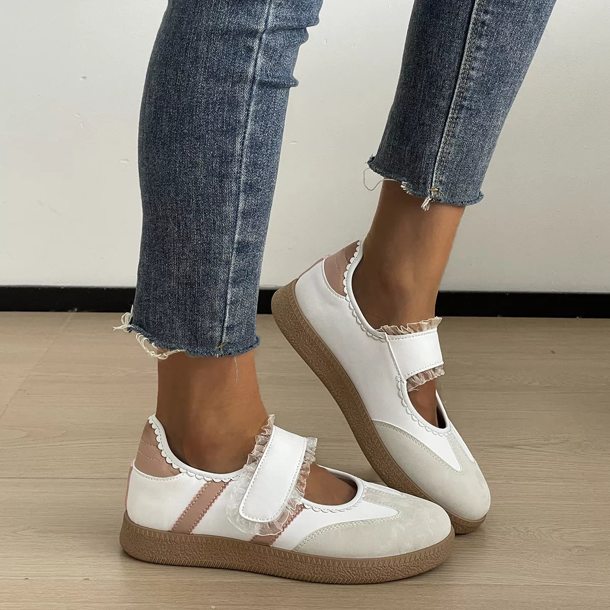 Round Toe Slip-Ons - round toe flat slip-on shoes, view 2
