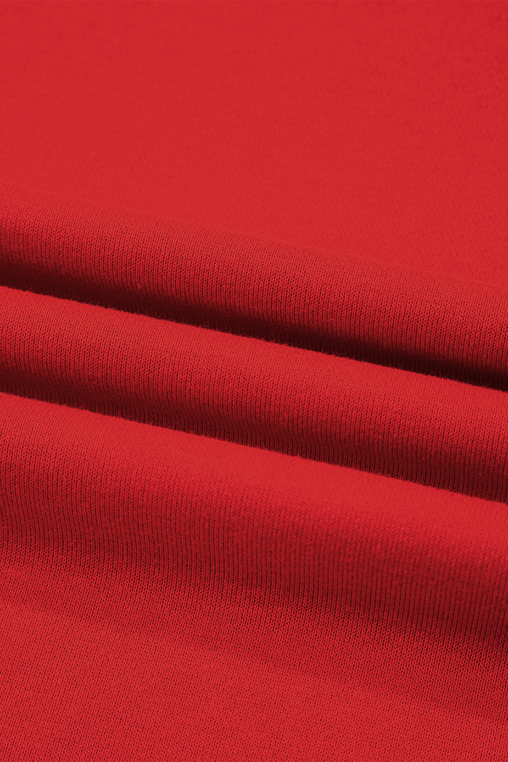 Varsity stripe sweatshirt fabric detail