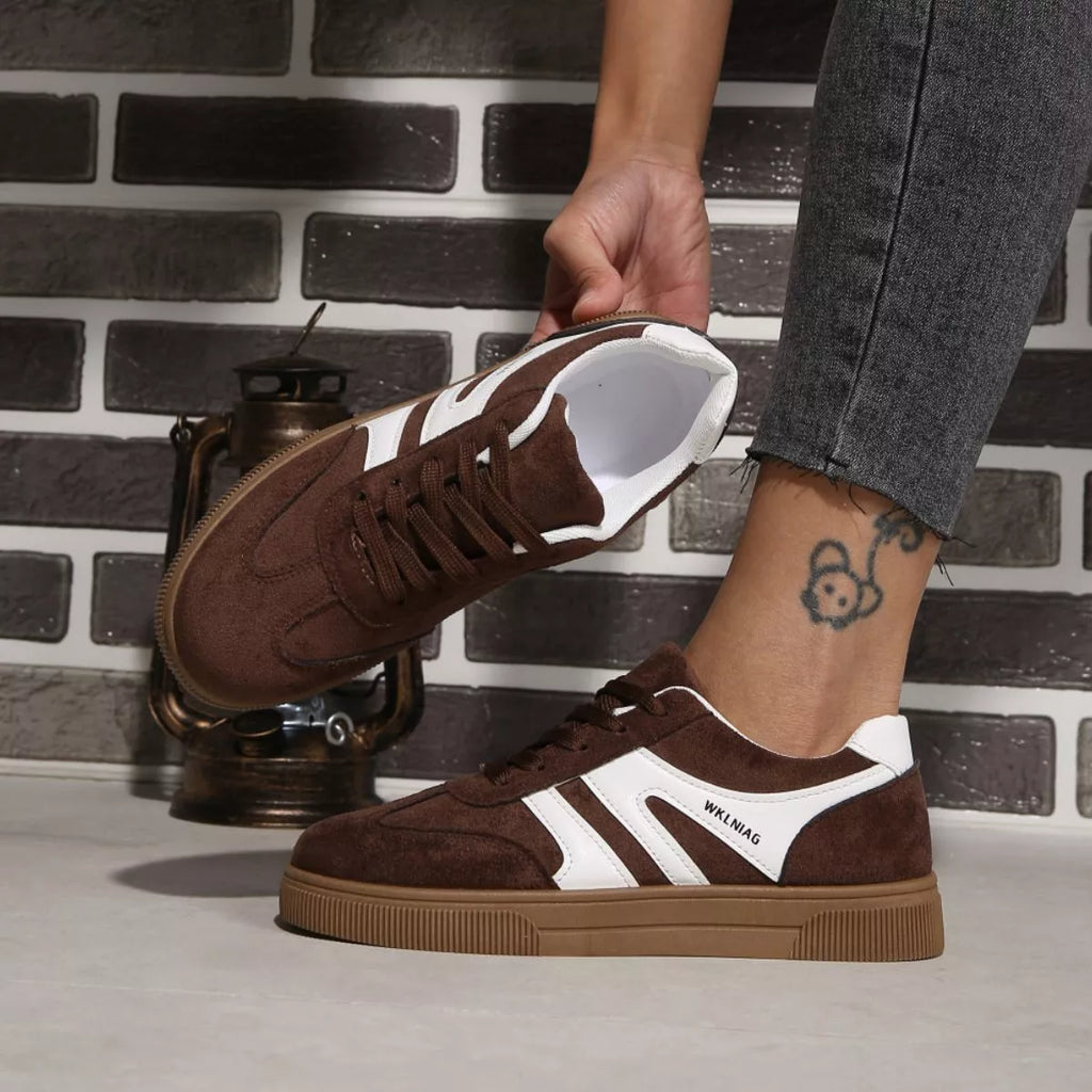 Round Toe Lace Up Sneakers - size chart
