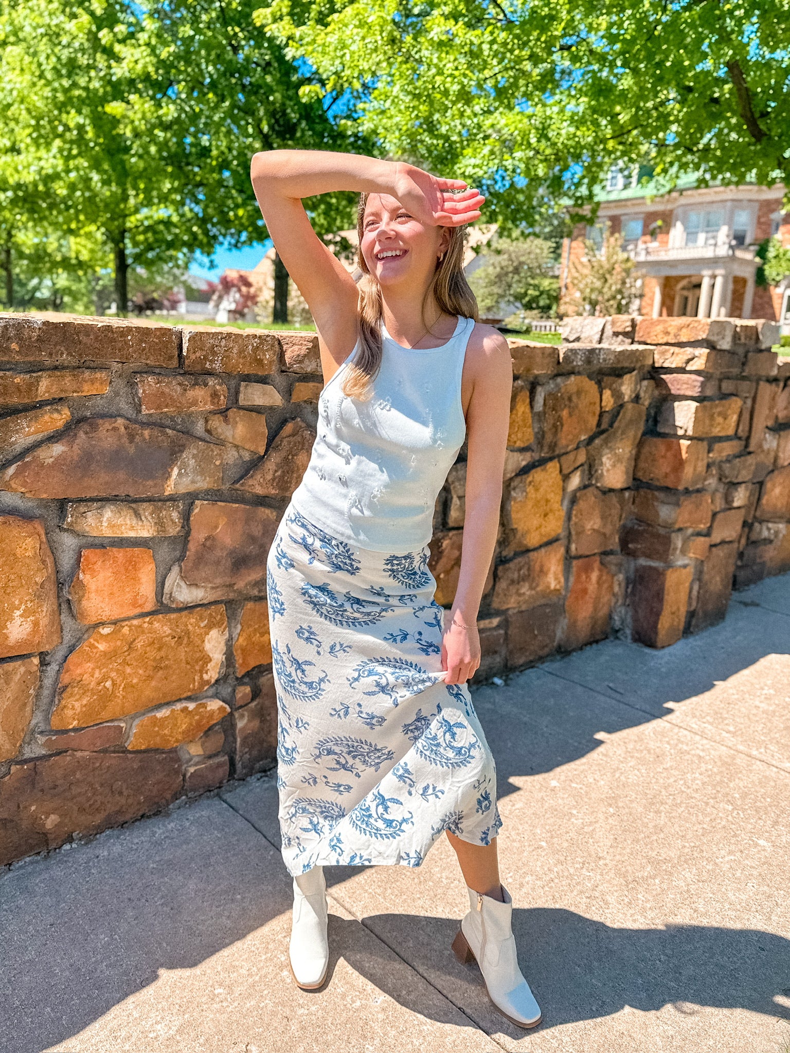MERMAID MAXI SKIRT WITH LACE TRIM