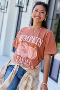 Pumpkin Farms Rust Graphic Tee, front view