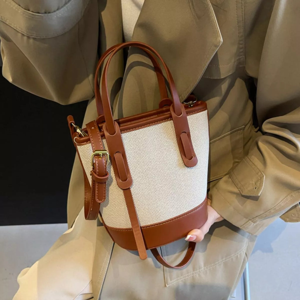 Canvas Bucket Crossbody Bag - canvas bucket crossbody bag, view 3