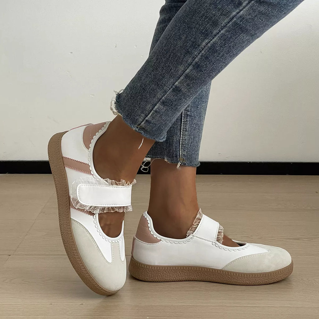 Round Toe Slip-Ons - round toe flat slip-on shoes, view 1