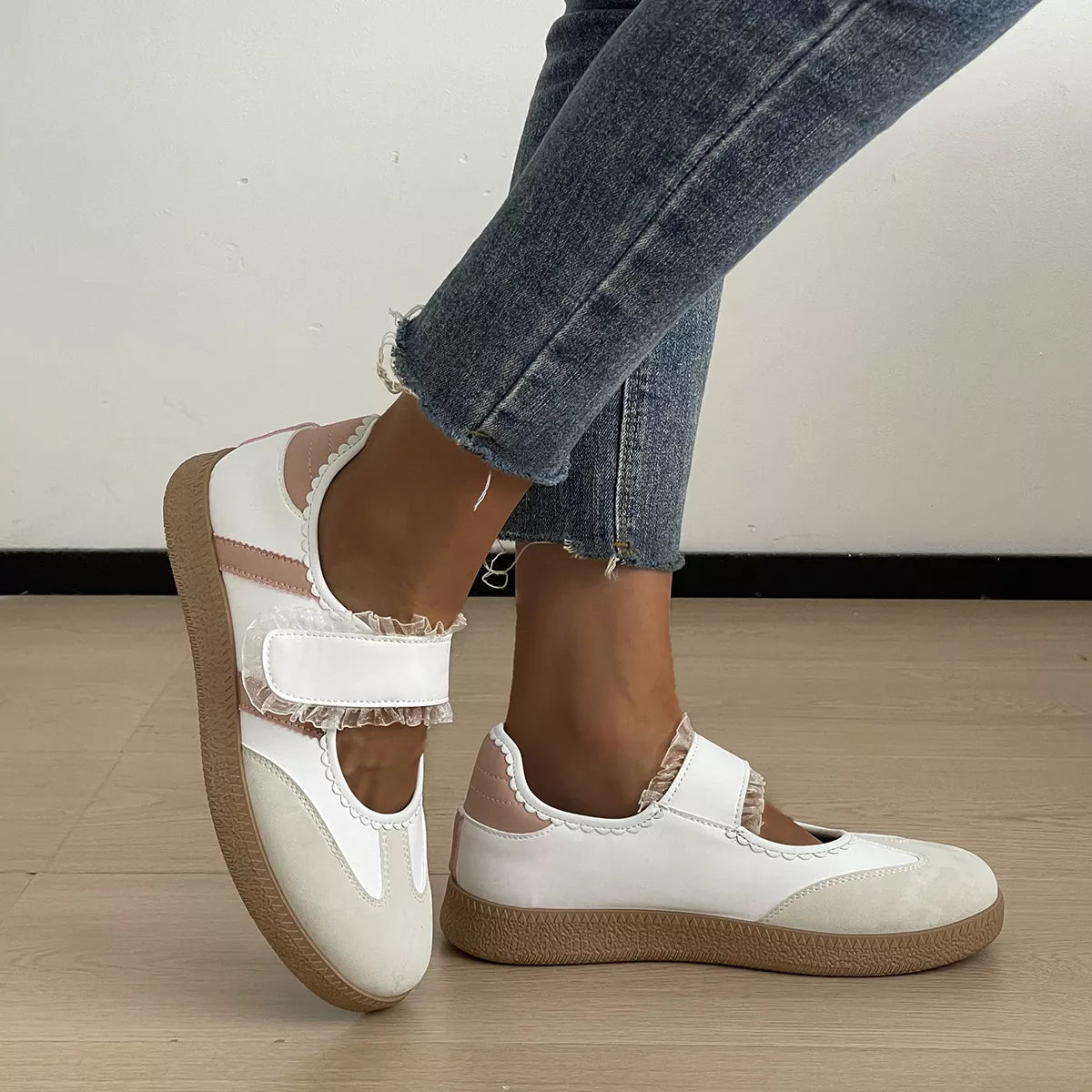 Round Toe Slip-Ons - round toe flat slip-on shoes, view 1