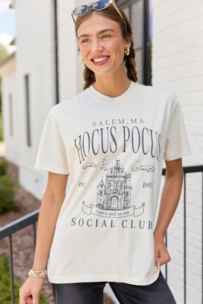 Hocus Pocus Ivory Graphic Tee, back view