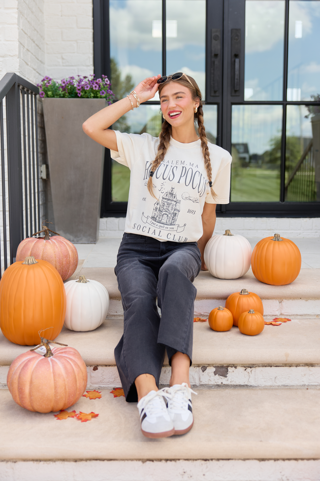 Hocus Pocus Ivory Graphic Tee, styled view