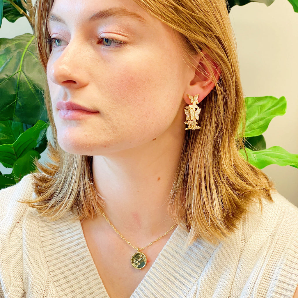 Astronomical Zodiac Constellation Medallion Necklace