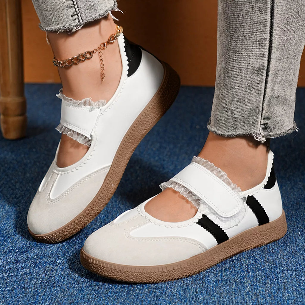 Round Toe Slip-Ons - round toe flat slip-on shoes, view 1