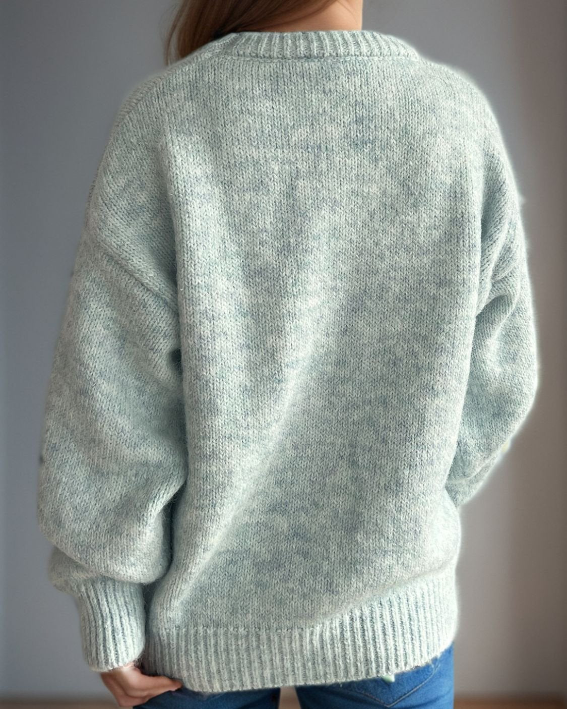 Round Neck Long Sleeve Sweater