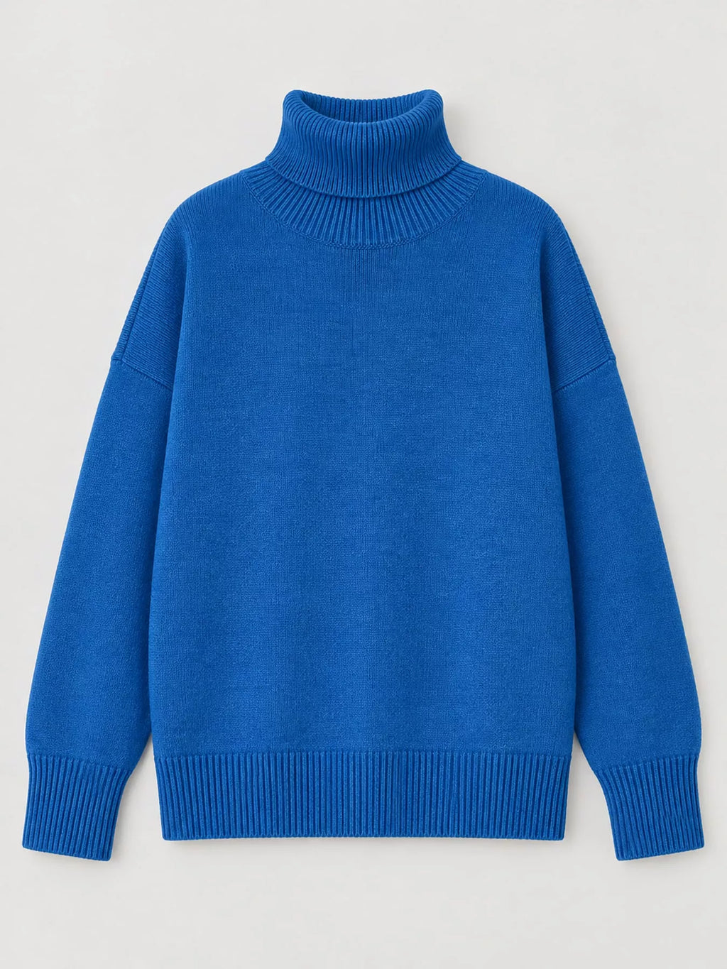 Oversized turtleneck sweater with dropped shoulders - view 25