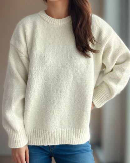 Round Neck Long Sleeve Sweater