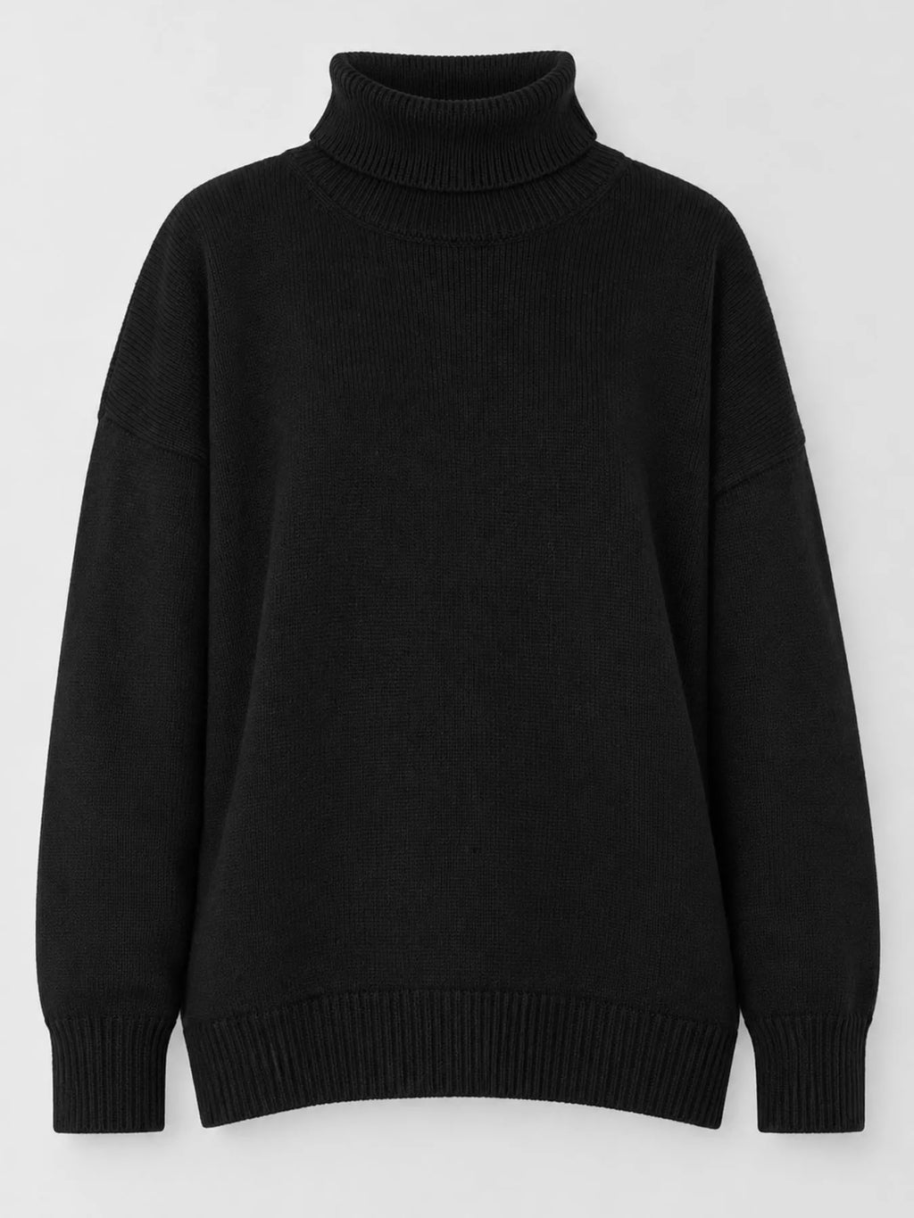 Oversized turtleneck sweater with dropped shoulders - view 13
