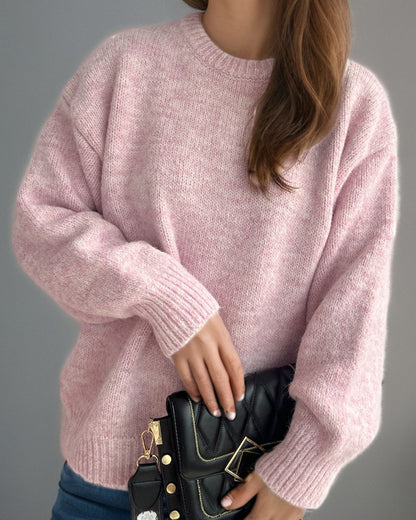 Round Neck Long Sleeve Sweater