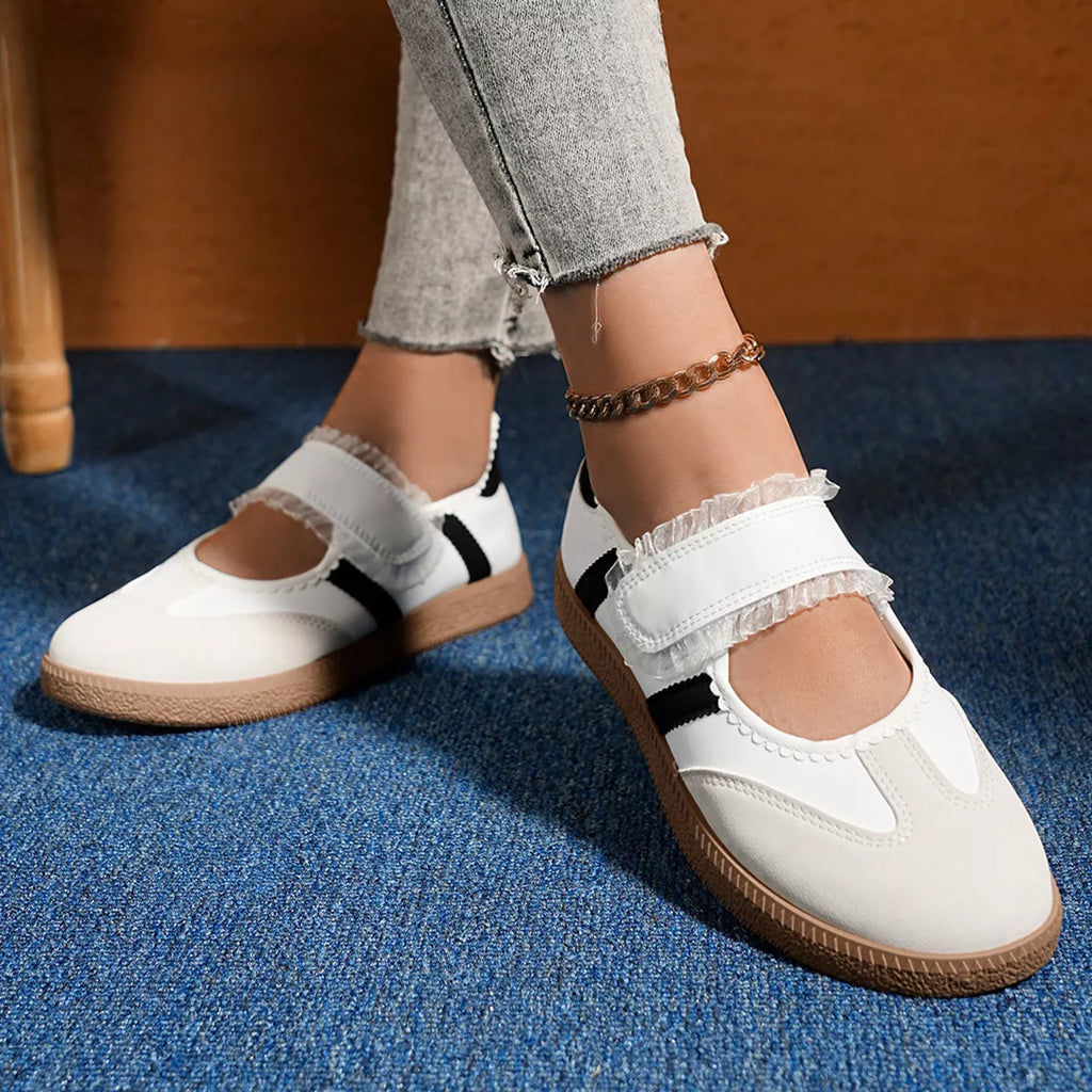 Round Toe Slip-Ons - round toe flat slip-on shoes, view 5