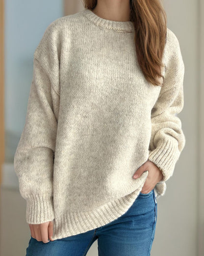 Round Neck Long Sleeve Sweater