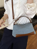 Woven Texture Crossbody Bag - textured polyester crossbody bag, view 1