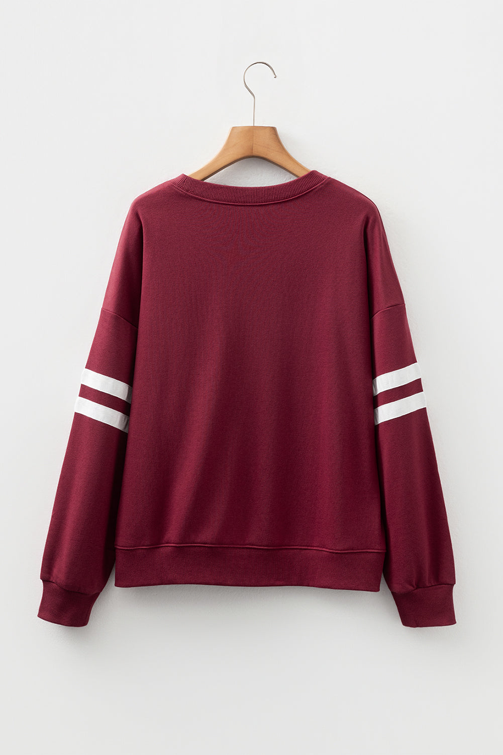 Oversized drop shoulder sweatshirt relaxed silhouette