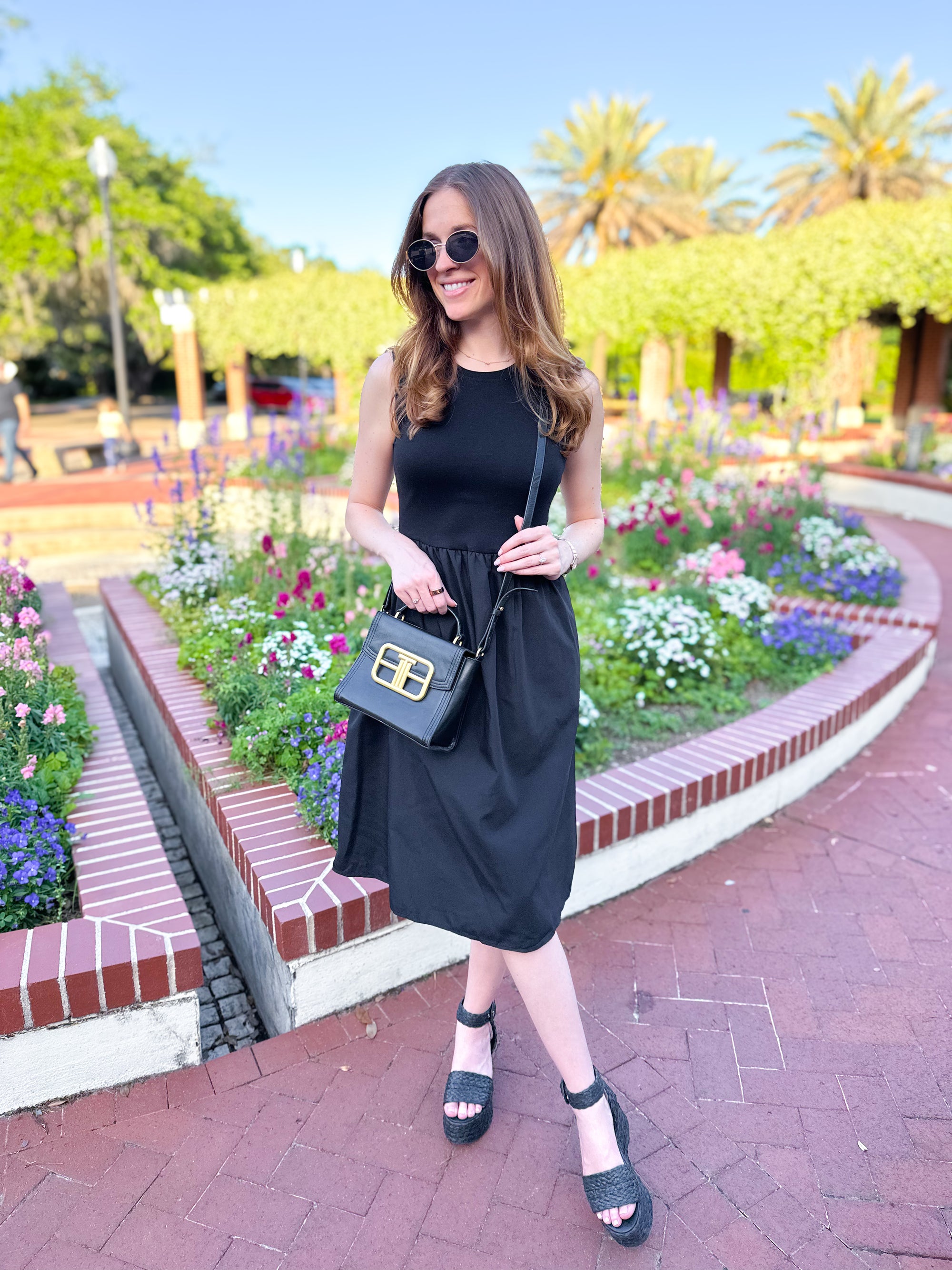 Sleeveless Poplin Woven Midi Dress