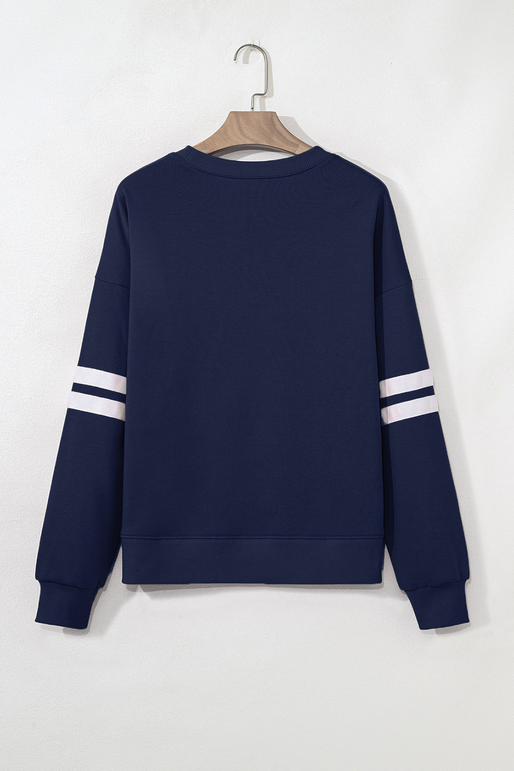 Oversized drop shoulder sweatshirt relaxed silhouette