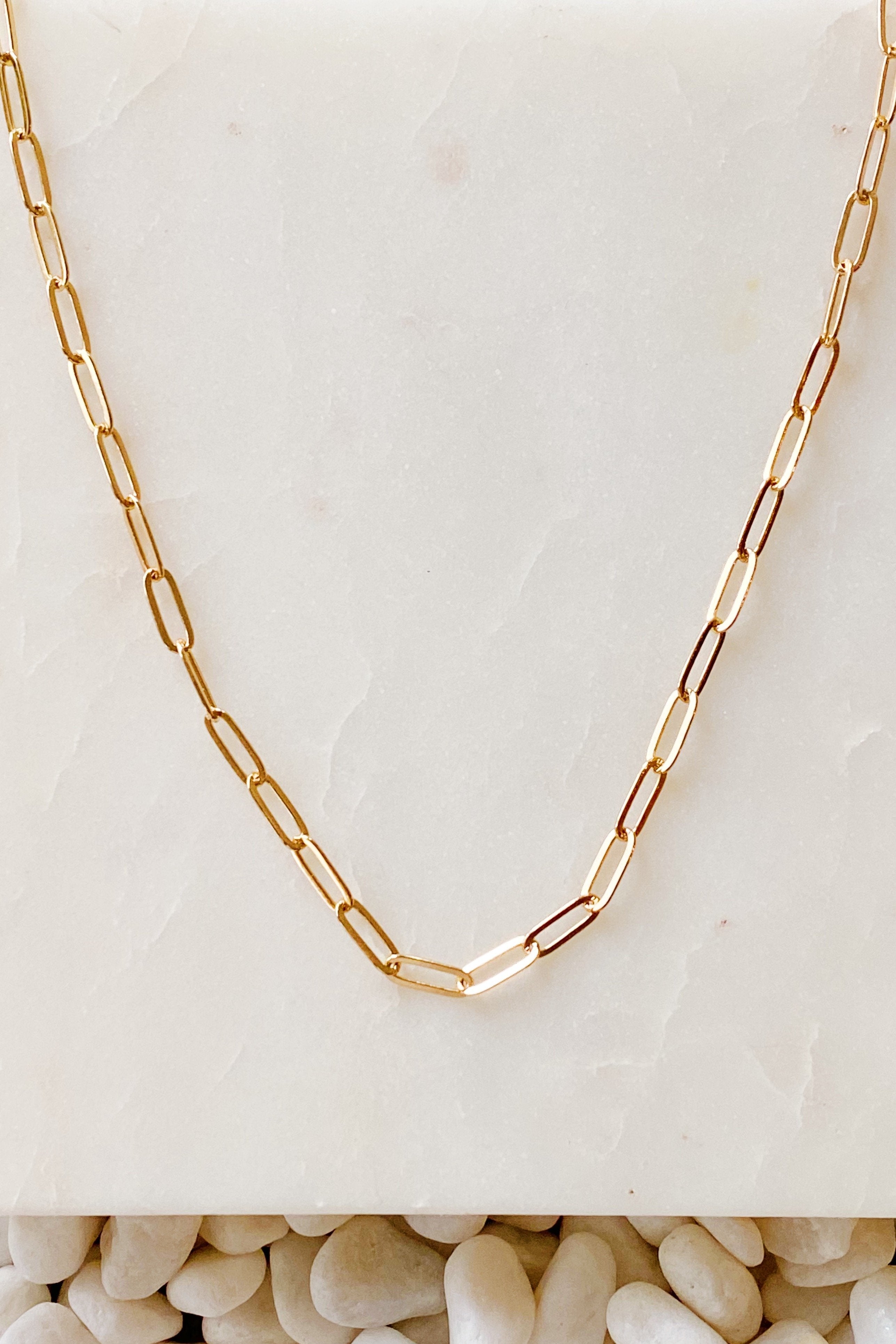 Dainty Link Chain Necklace in Gold - minimalist chain necklace