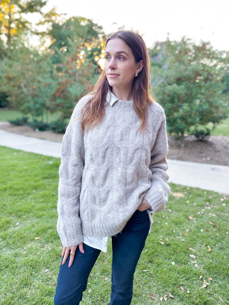 Cable Knit Cozy Sweater