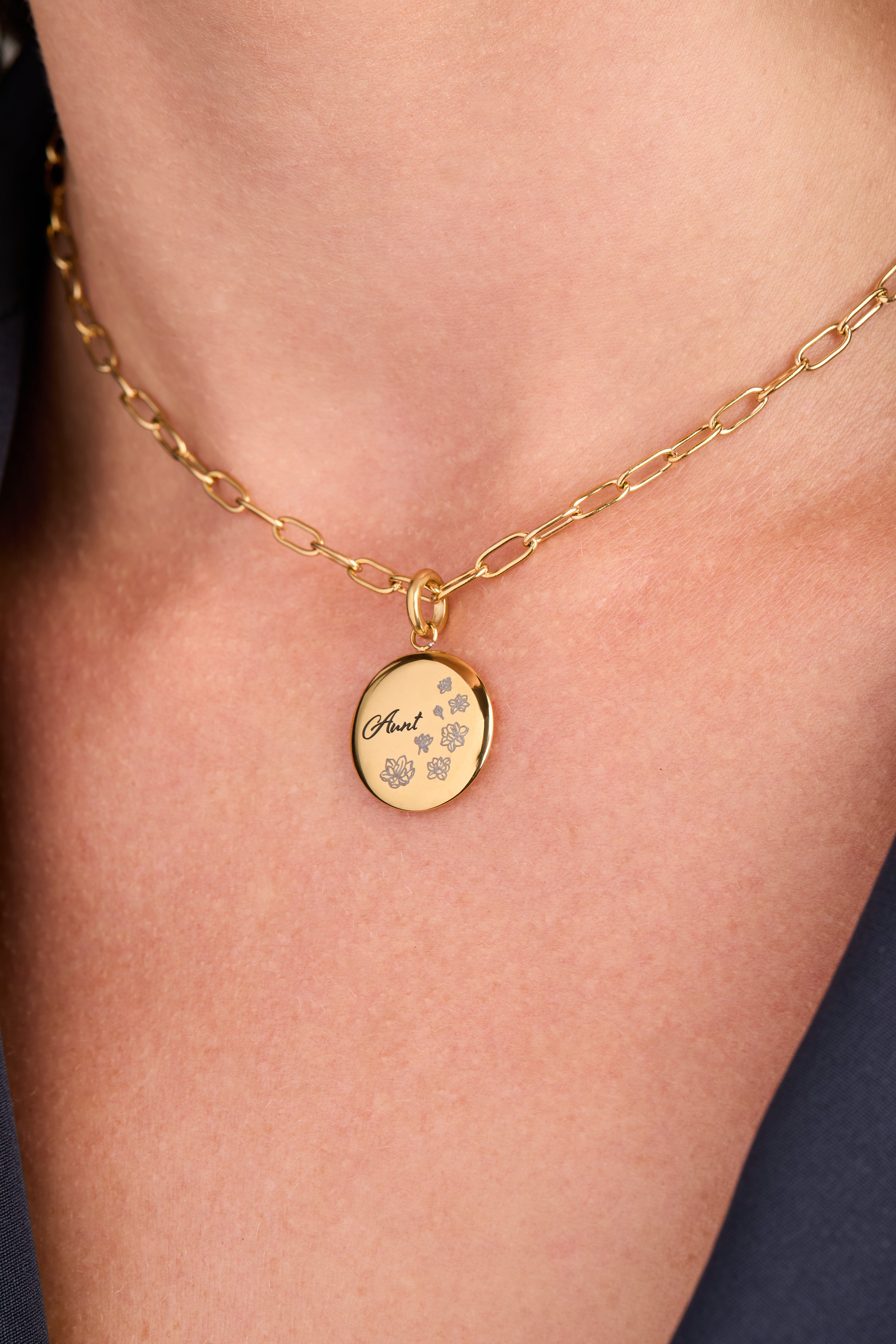 Paperclip Charm and Layering Necklace in Stainless Steel Silver