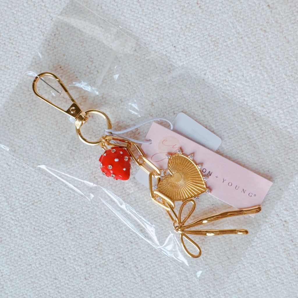 All The Sweetness Bag Charm - styled on bag