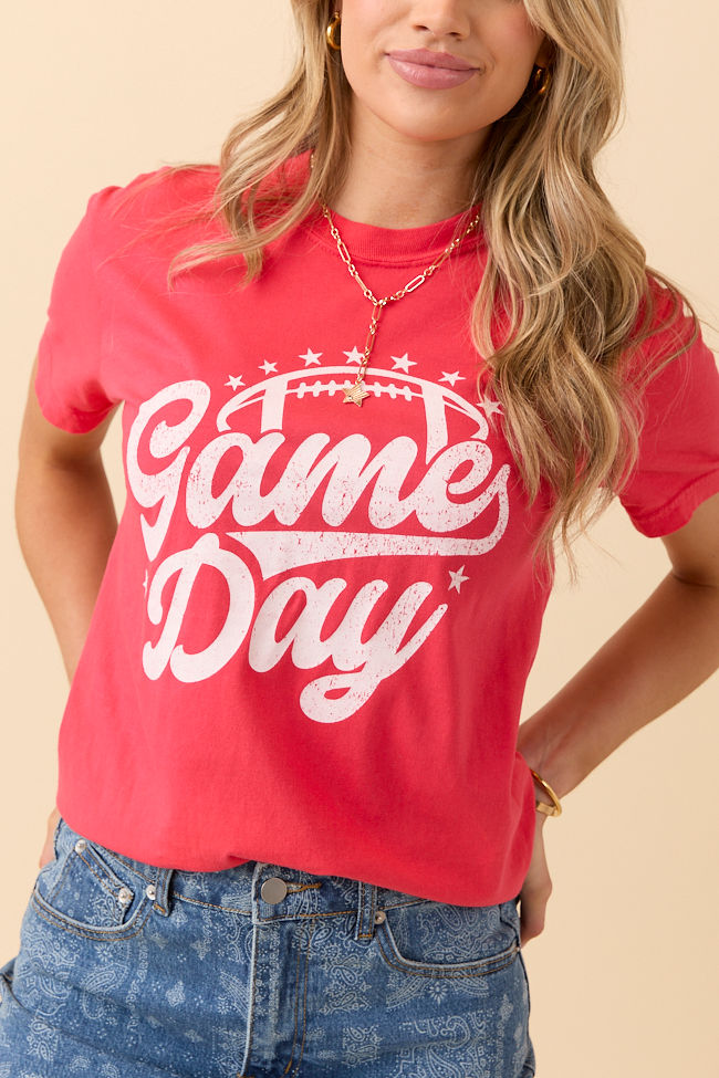 Game Day Script Paprika Comfort Colors Graphic Tee